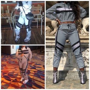 Reflector jogger suit